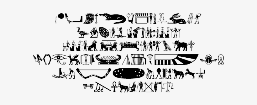 Dingbats Old Egypt Glyphs Example - Old Egypt Font, transparent png download