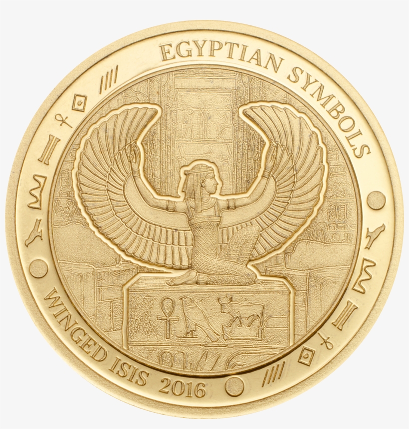 Winged Isis - Egyptian Symbols - 2016 0 - 5 Gram Pure - World Mental Health Day 2018, transparent png download