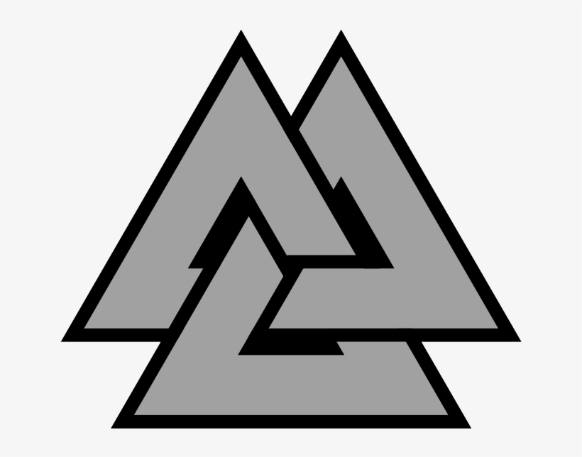 Valknut Symbol Triquetra - Asatru Volknot Do Right Odinist Symbol Asatru Volknot, transparent png download