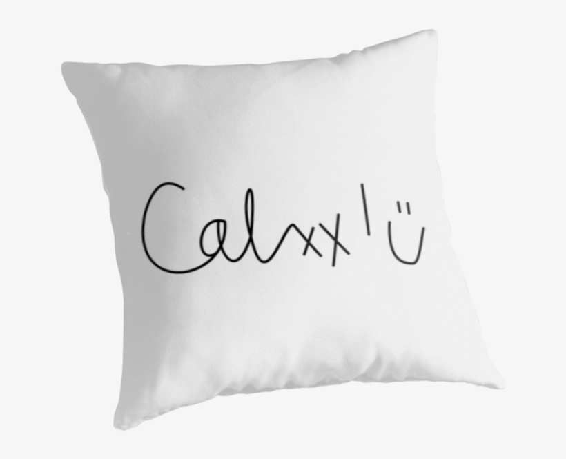 Calum Hood Signature Transparent - Throw Pillow, transparent png download