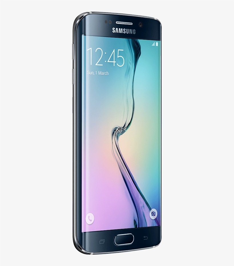 45 Degree Angled View Of Galaxy S6 Edge - Samsung Galaxy S6 Edge, transparent png download