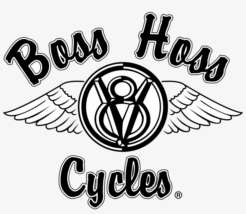 Texaco Logo Black And White - Boss Hoss Cycles Logo, transparent png download