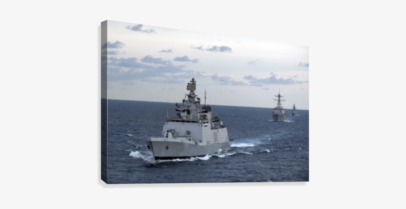 The Indian Navy Frigate Ins Satpura Is Underway With - Poster: Images' The Indian Navy Frigate Ins Satpura, transparent png download