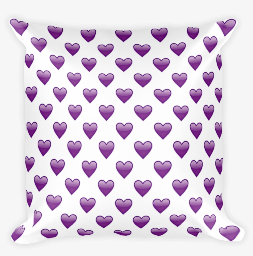 Purple Heart Just Emoji Fried Shrimp Emoji Pillow Transparent