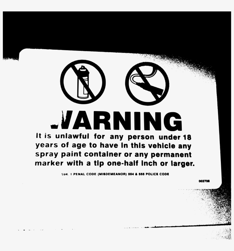 No Graffiti - 10 Dumbest Laws In America, transparent png download