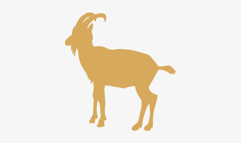 Tan Goat Logo - Goat Silhouette, transparent png download