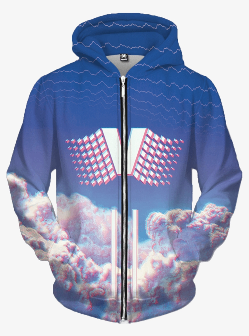 Heavens Gate Zip Up Hoodie - Lets Get Weird Collection, transparent png download