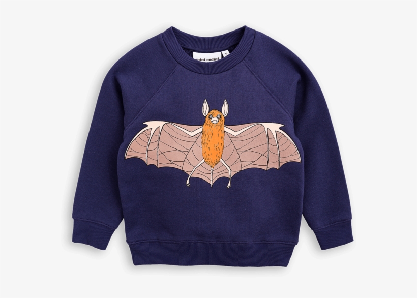 Flying Bat Sweatshirt - Mini Rodini - Flying Bat Sweatshirt, transparent png download
