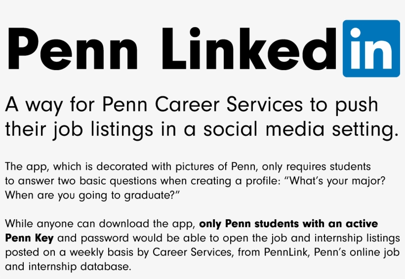 Penn Students Now Have Their Own Customized Linkedin - Follow Us On Linkedin Png, transparent png download