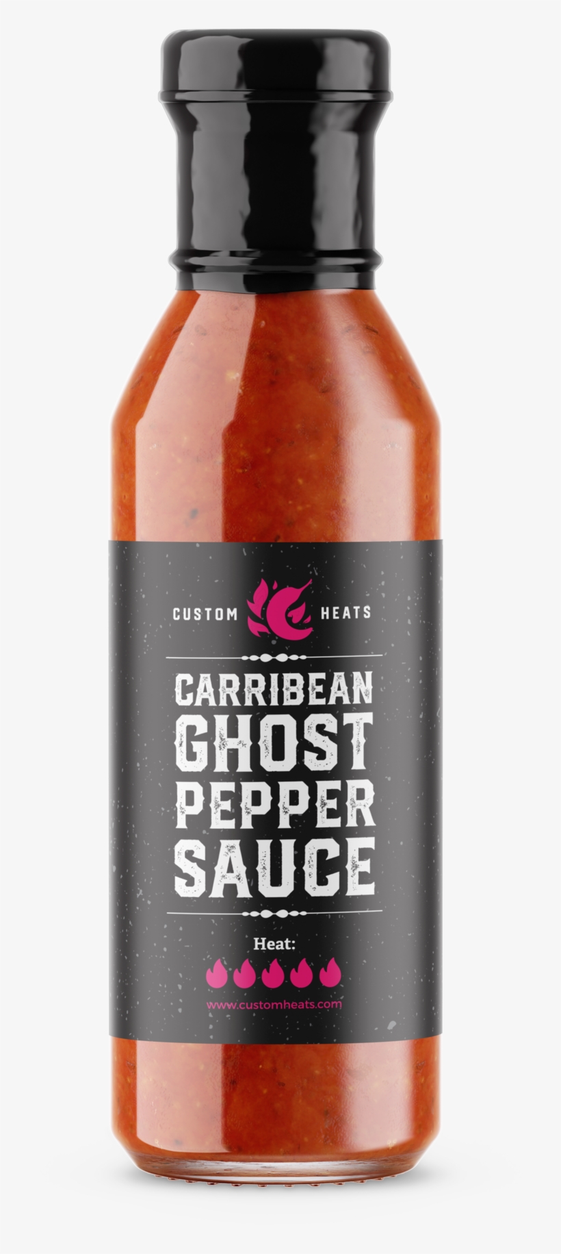 Caribbean Ghost Pepper Sauce, 5oz - Hot Sauce, transparent png download