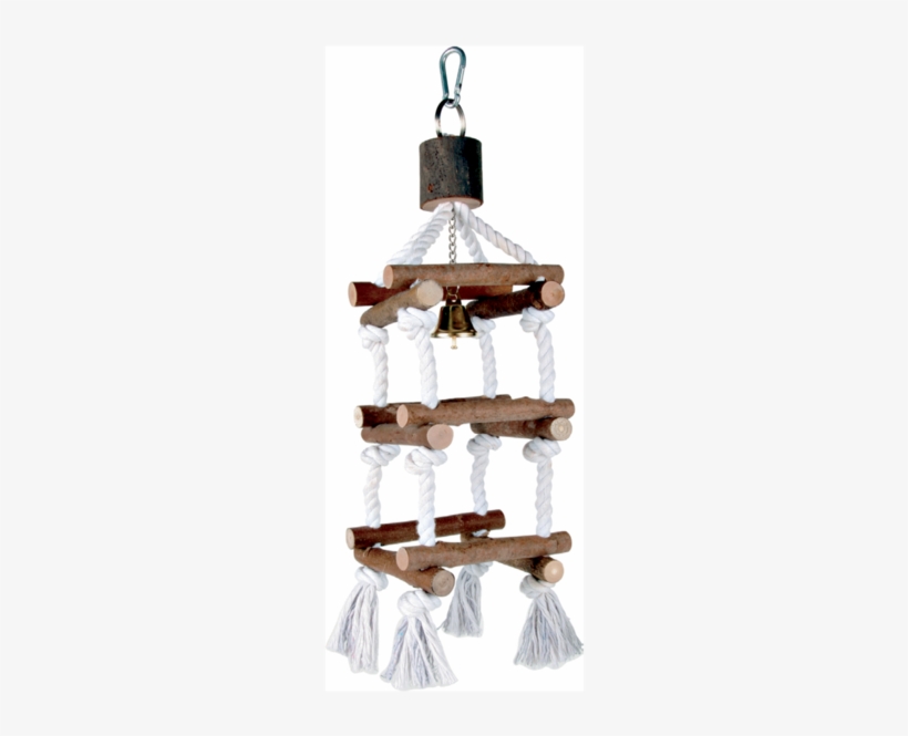 Trixie Natwood Ladder With Rope And 12 Rungs - Trixie 5886 Natural Living Tower With Ropes 34 Cm, transparent png download