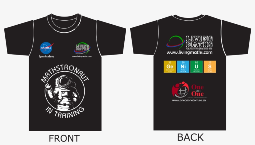 Living Maths T-shirts - Astronaut In Space Counted Cross Stitch Kit, transparent png download