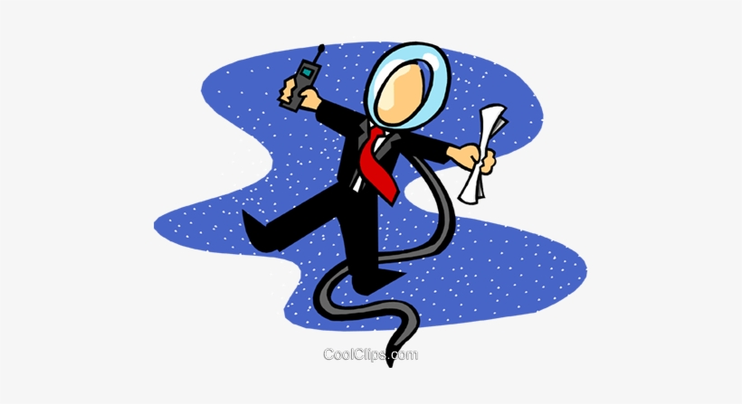 Business Spaceman Royalty Free Vector Clip Art Illustration - Royalty Payment, transparent png download
