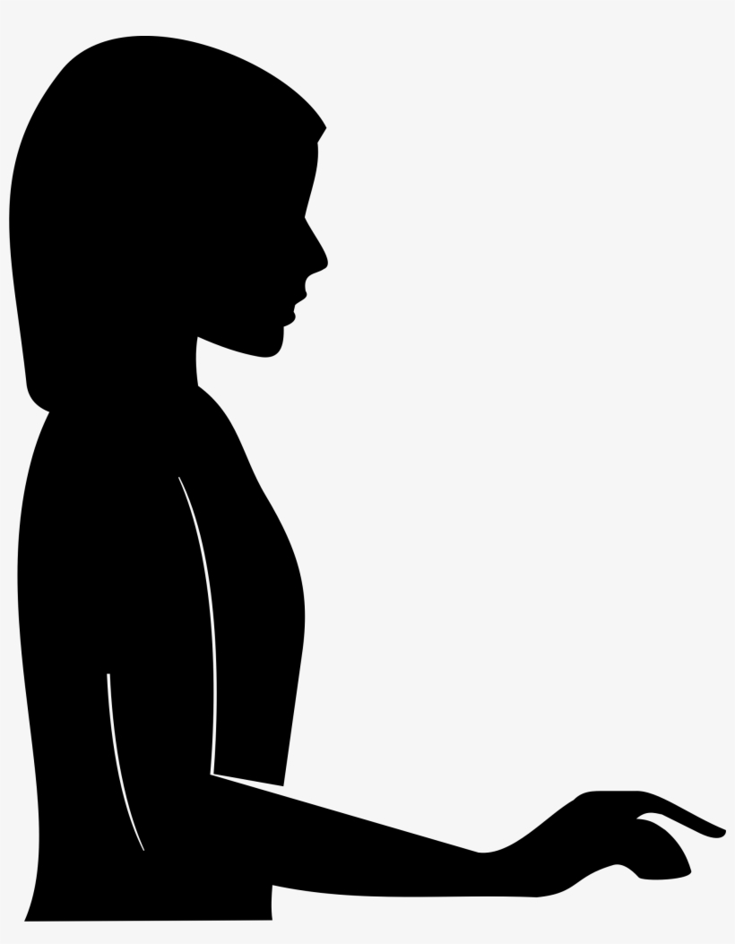 Big Image - Silhouette Of A Arm, transparent png download