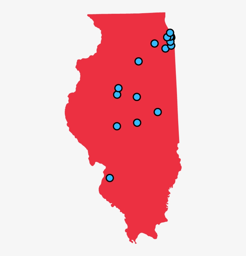Planned Parenthood Centers - Illinois State Shape, transparent png download