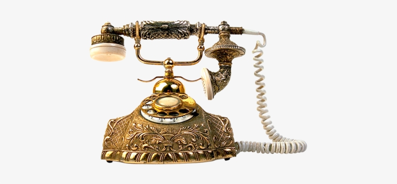 Old Telephones - Walnut/cream Marble Rosette Bombe Sideboard Cabinet, transparent png download