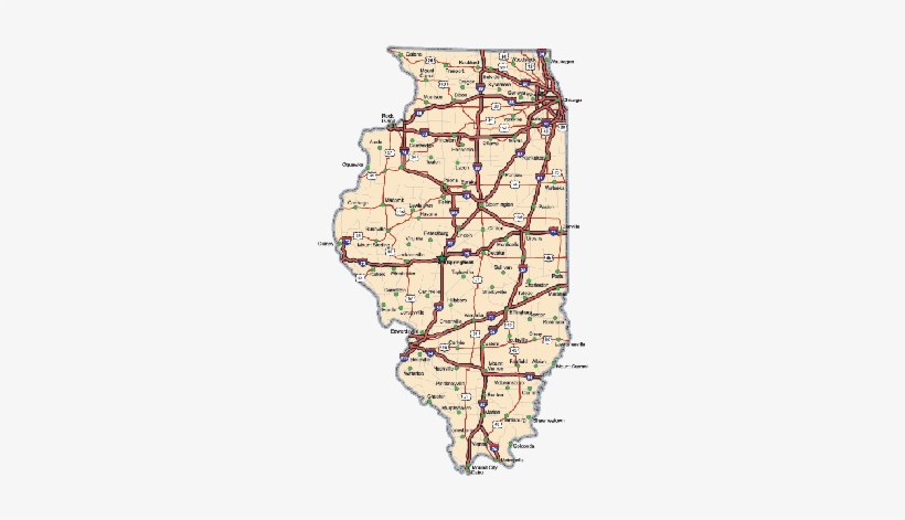 Map Clipart Illinois - Illinois Map Clip Art, transparent png download
