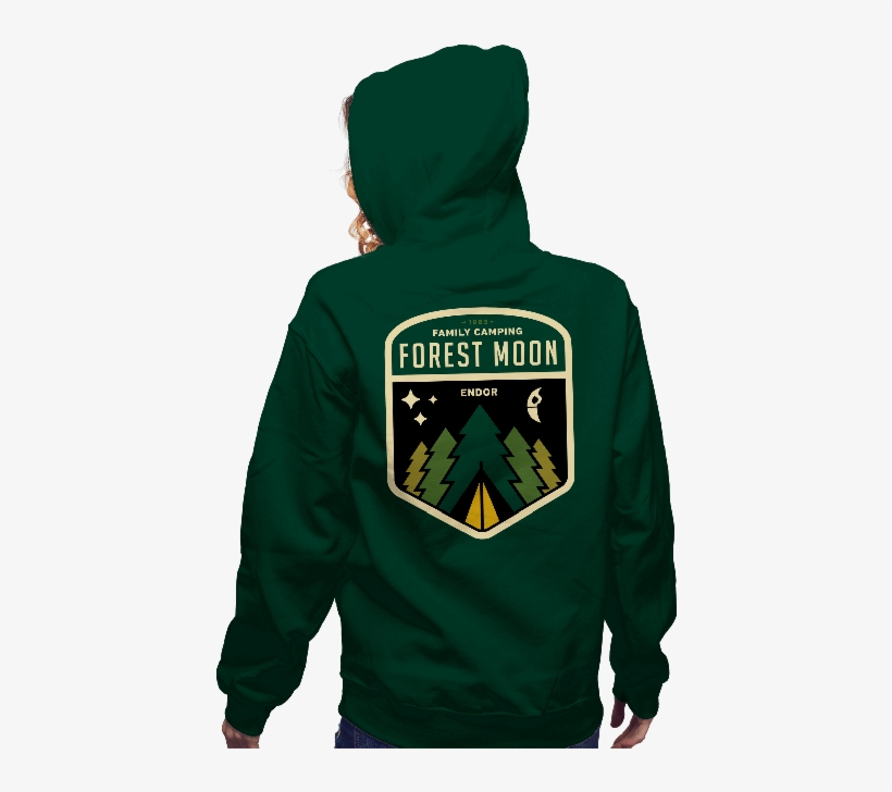 Forest Moon Camping - Forest Moon Camping Stationjack Slouchy V-neck, transparent png download