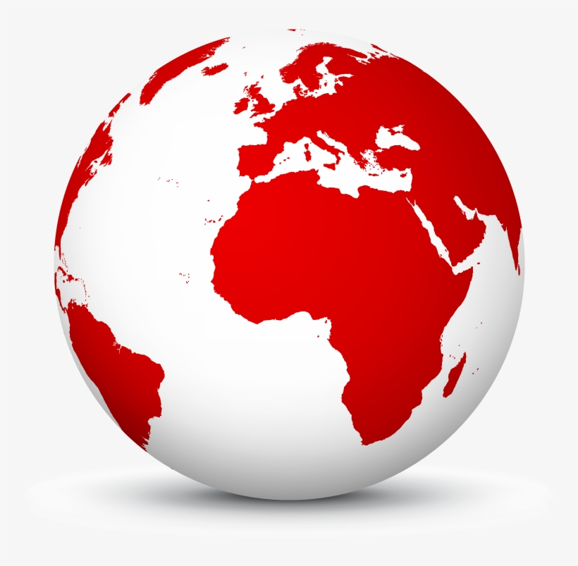 Automated Document Workflow - Globe Red, transparent png download