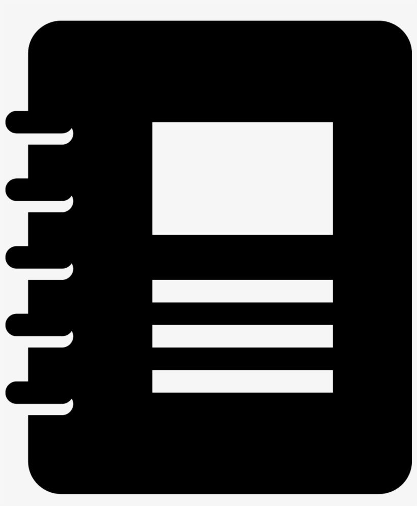 Spiral Bound Booklet Filled Icon - Icon, transparent png download