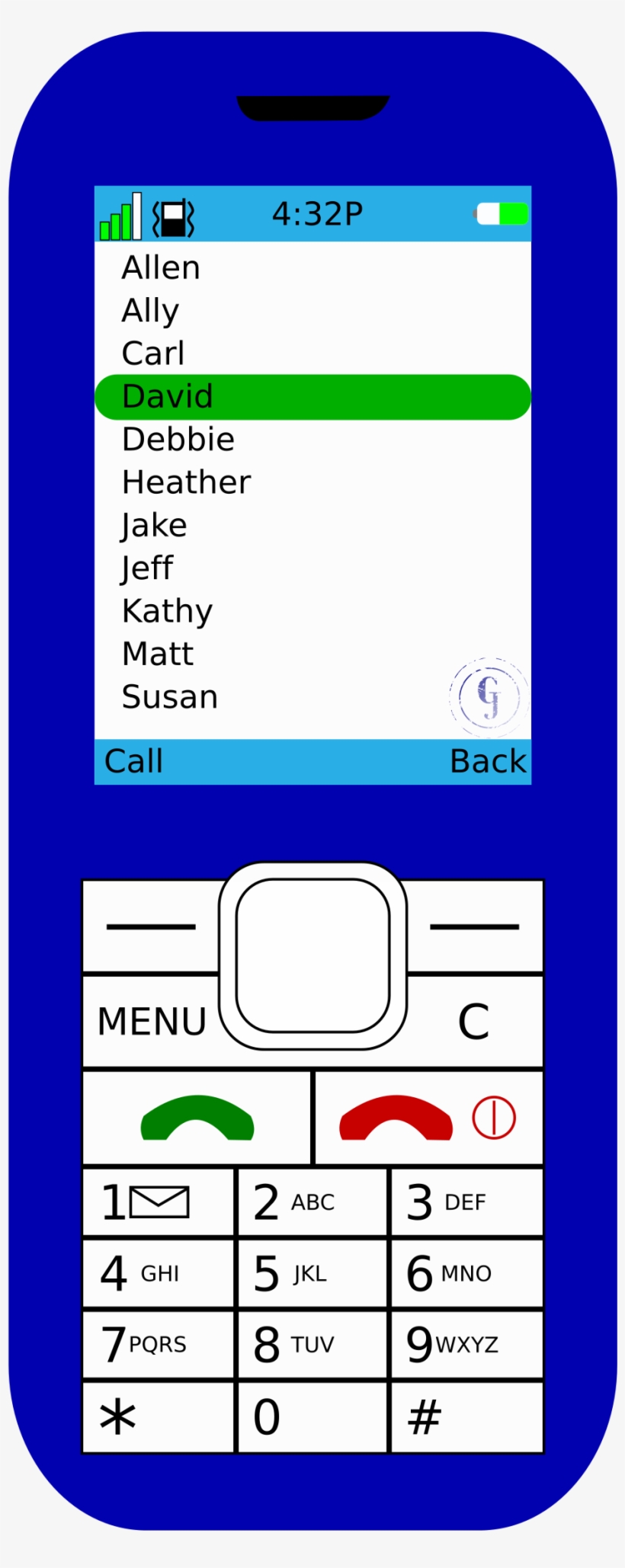 This Free Icons Png Design Of Simple Phone, transparent png download