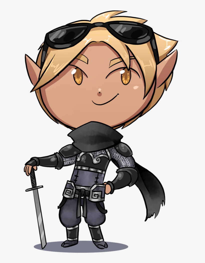 170 Brattyann Dnd Ninja Chibi Commission Noeyepatch - Dungeons & Dragons, transparent png download