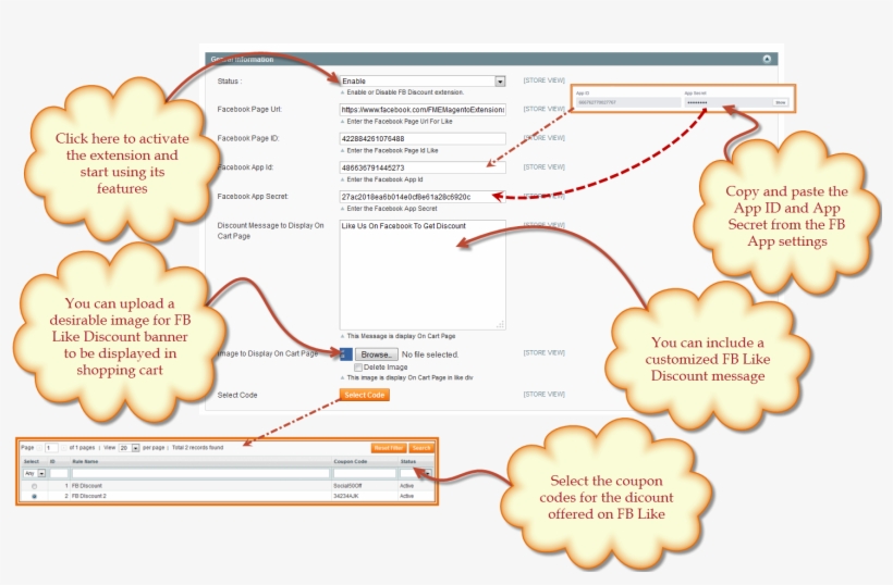 Facebook Discount Extension Is A Unique Social Tool - Web Page, transparent png download
