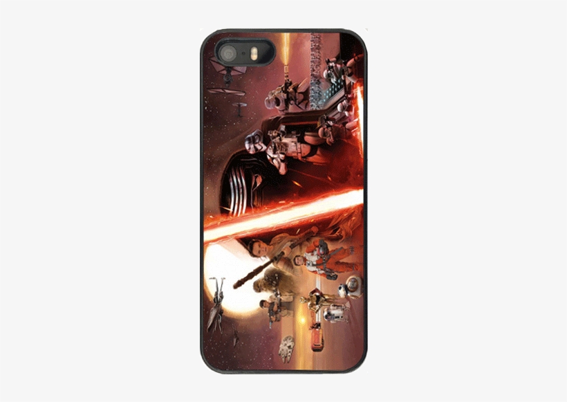 Case Star Wars Episode 7 Movie For Iphone - Star Wars : The Force Awakens Leather Checkbook Cover, transparent png download