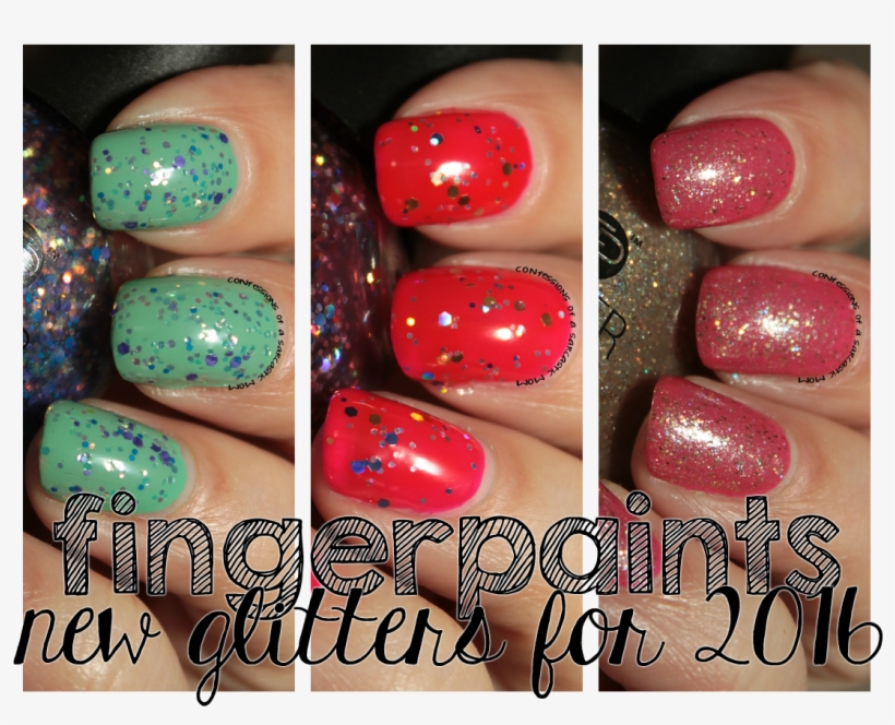 New Glitters For 2016 From Fingerpaints - Nail Polish, transparent png download