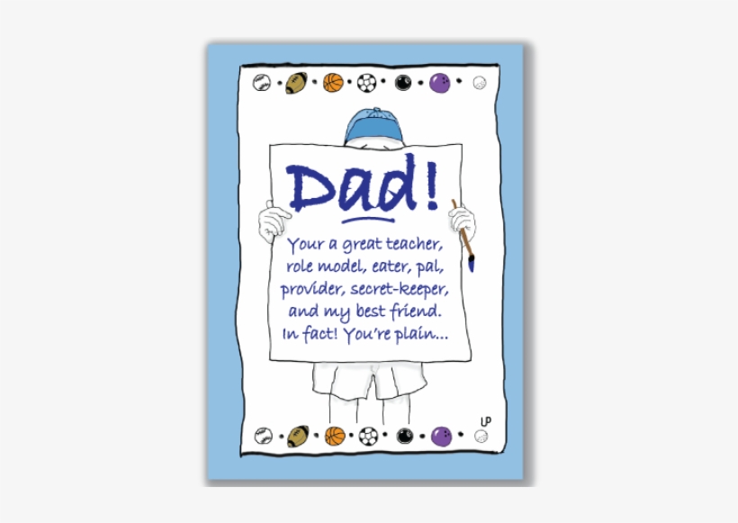 "super Dad" Coloring Card By Uncle Pokey - Uncle Pokey Exclusive Card, Color Super Dad, Multicolor, transparent png download