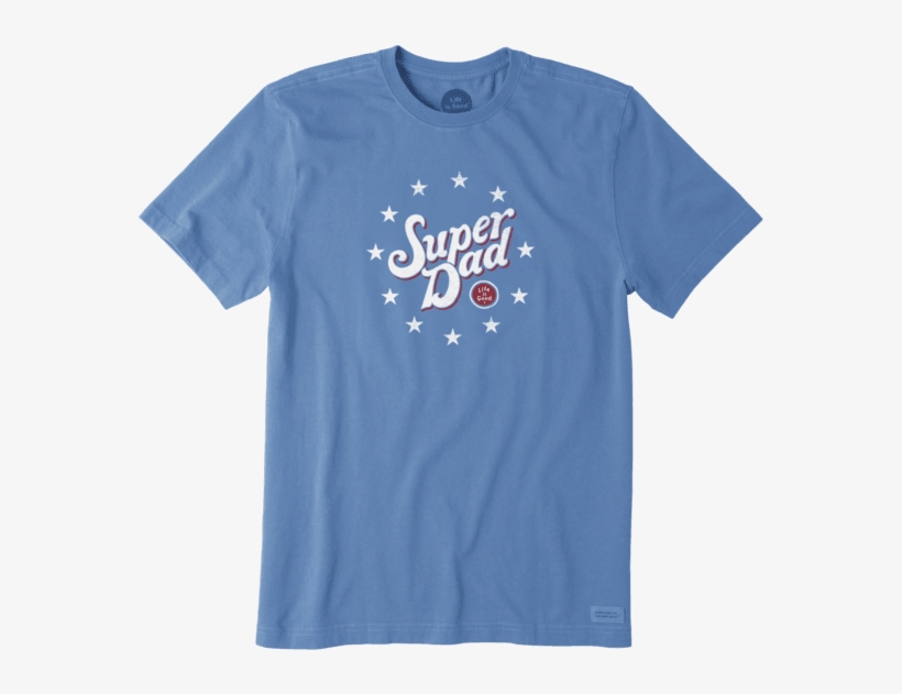 Life Is Good Men"s Crusher Tee Good Vibes Flag - Pacific, transparent png download