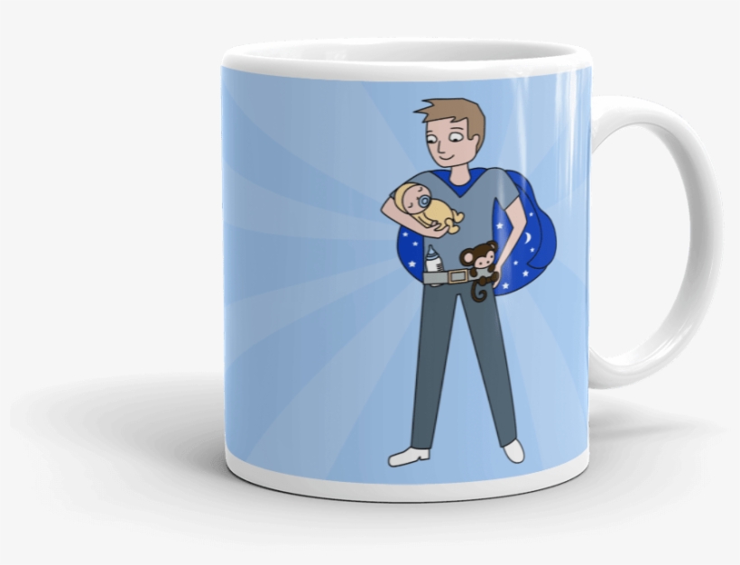 Superdad Mug - Brown Hair, transparent png download