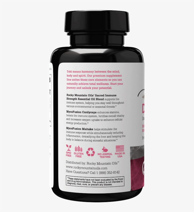 Defend Supplement Facts Defend Supplement Front Defend - Bottle, transparent png download