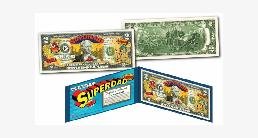 Happy Father's Day - 2 Dollar Bill, transparent png download
