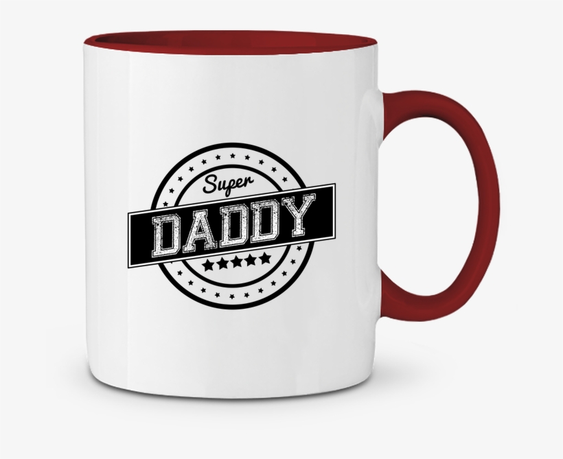 Two-tone Ceramic Mug Super Daddy Justsayin - Veteran's Wife Logo Ornament (round), transparent png download