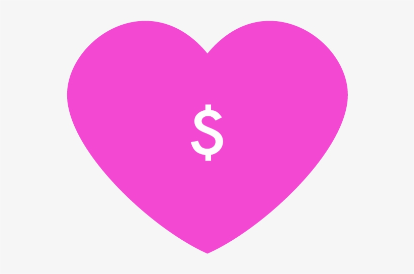 Homepage Icon Donate - Pink Heart Icon Transparent Background, transparent png download