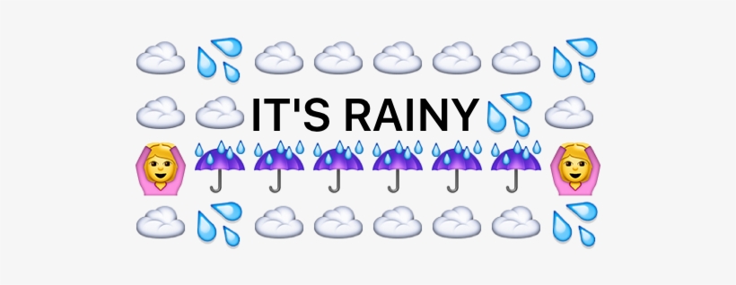 Emoji - Rainy Day Emoji, transparent png download