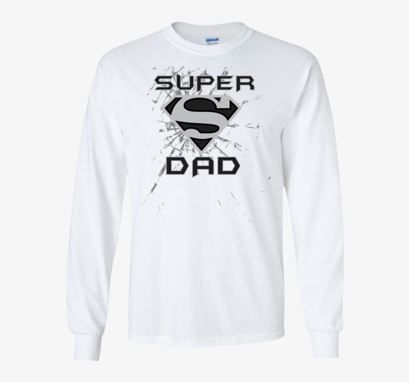 Super Dad Long Sleeve T-shirt - Long-sleeved T-shirt, transparent png download
