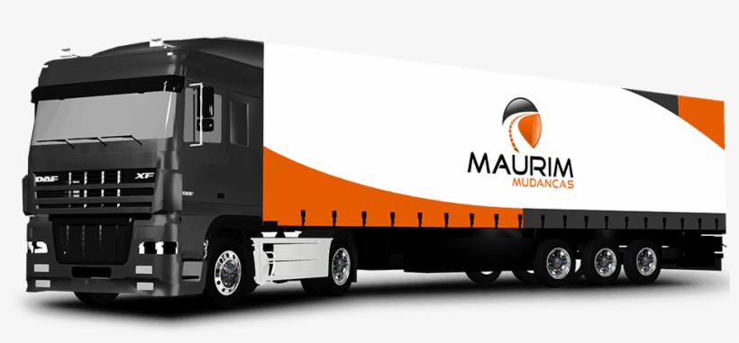 Caminhão De Mudança Mg - Trailer Truck, transparent png download