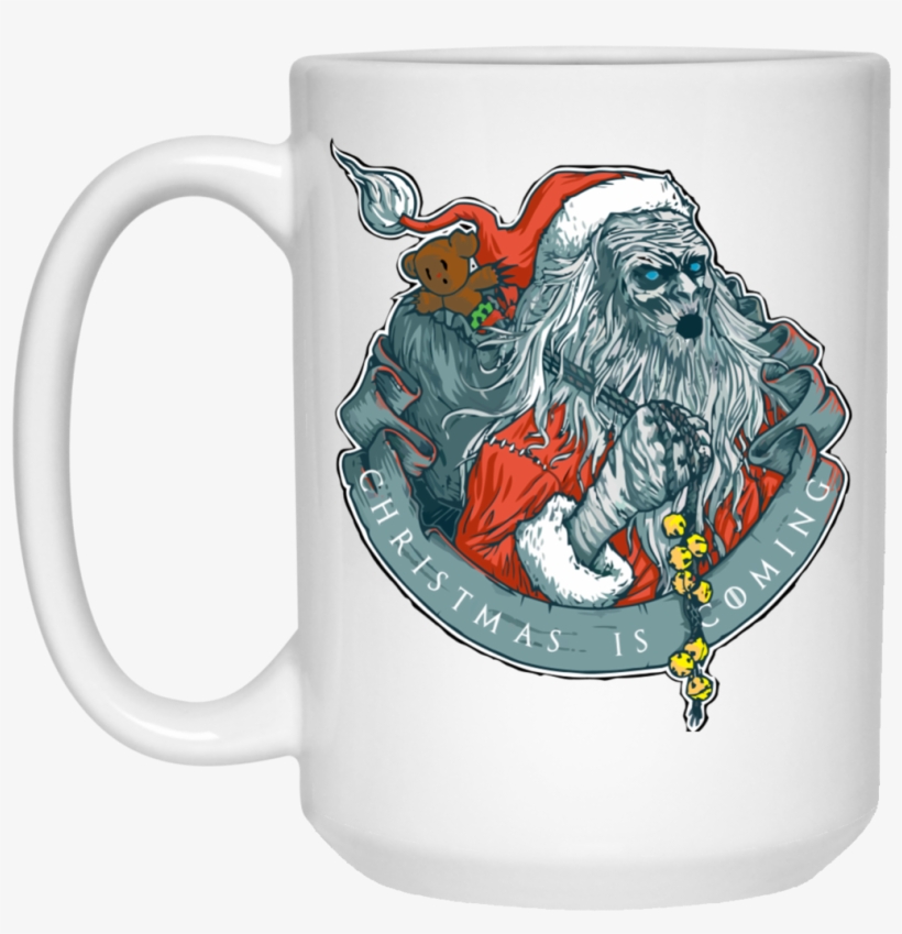 Santa White Walker Christmas Is Coming Mug - Mug, transparent png download