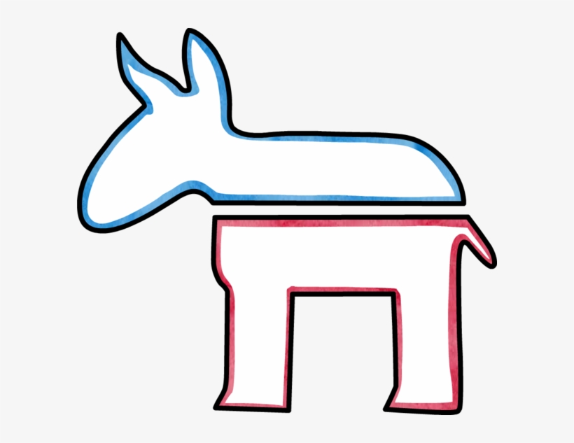 Us Democratic Party Donkey - Donkey, transparent png download