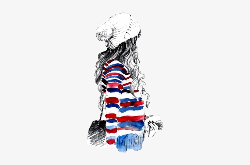 Girl Watercolor Water Color Transparent Transparency - Drawing, transparent png download