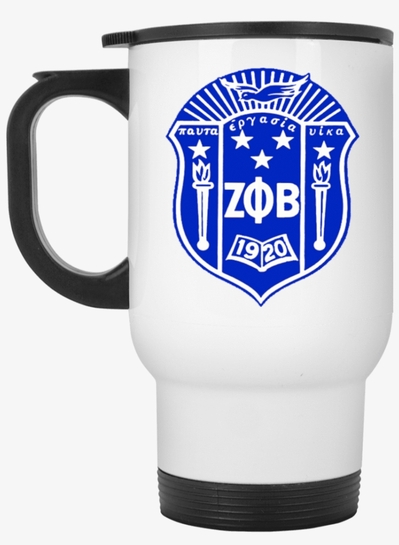 Zeta Phi Beta White Travel Mug - Zeta Phi Beta Sorority Inc Storks Nest, transparent png download