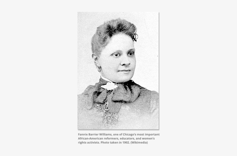 She, Fannie Barrier Williams, Was An African American - Fannie Barrier Williams, transparent png download