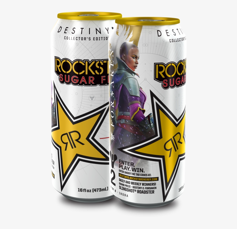 Sugar Free / Ikora - Destiny 2 Forsaken Rockstar Cans, transparent png download