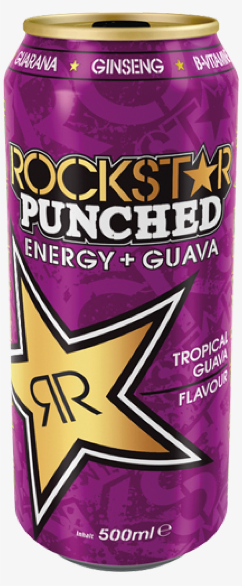 Rockstar Punched Energy Guava 05 Liter 2009 - Rockstar Energy Drink Fialový, transparent png download
