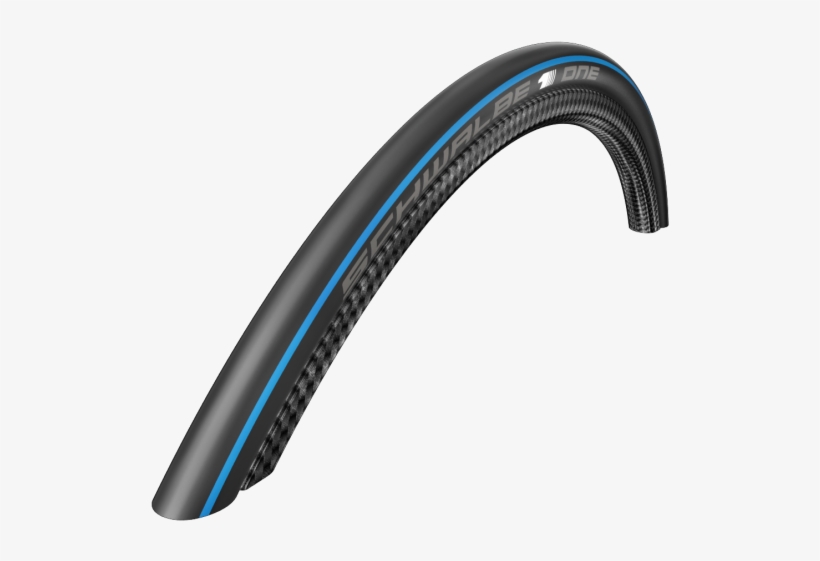 Schwalbe One Folding Clincher Tyre 700 X 25c Blue Stripe - Schwalbe One 700 X 23c, transparent png download