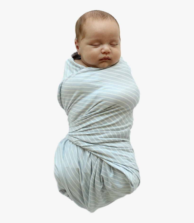 The Tamara Cloud Blue Stripe Oversized Swaddle - Swaddling, transparent png download