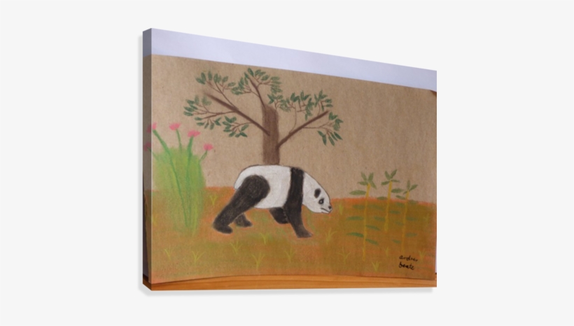 Giant Panda Canvas Print - Giant Panda, transparent png download