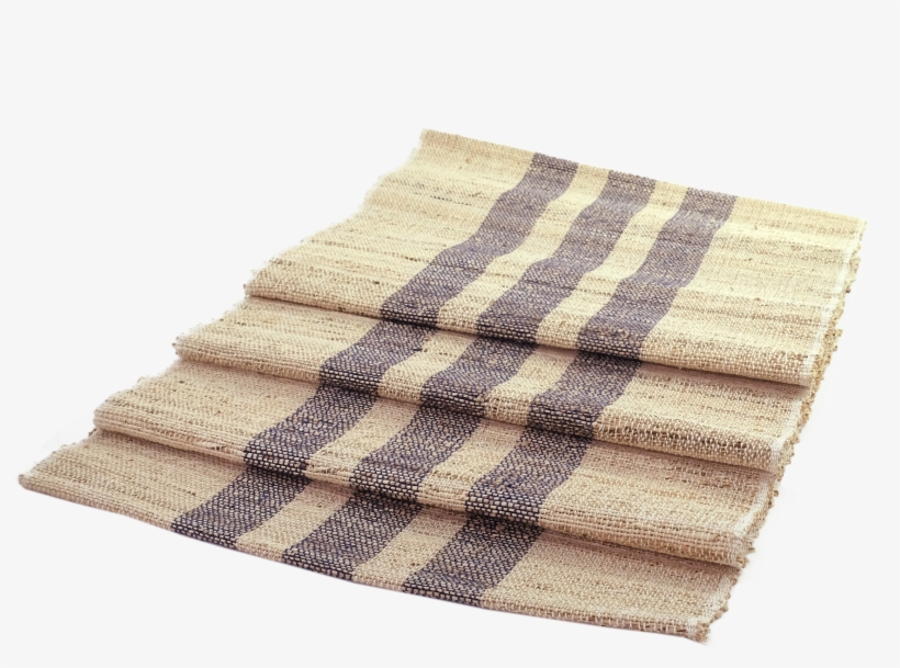 Blue Stripe Jute Runner, transparent png download